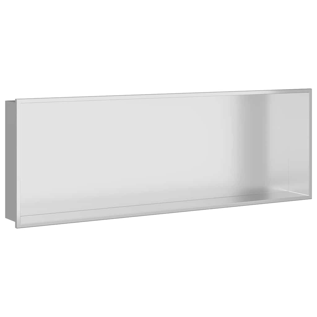 Duschnische Silber 90 x 30 x 9,5 cm Edelstahl