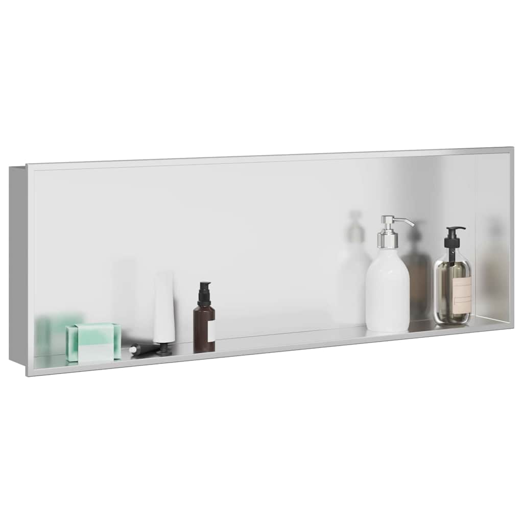 Duschnische Silber 90 x 30 x 9,5 cm Edelstahl