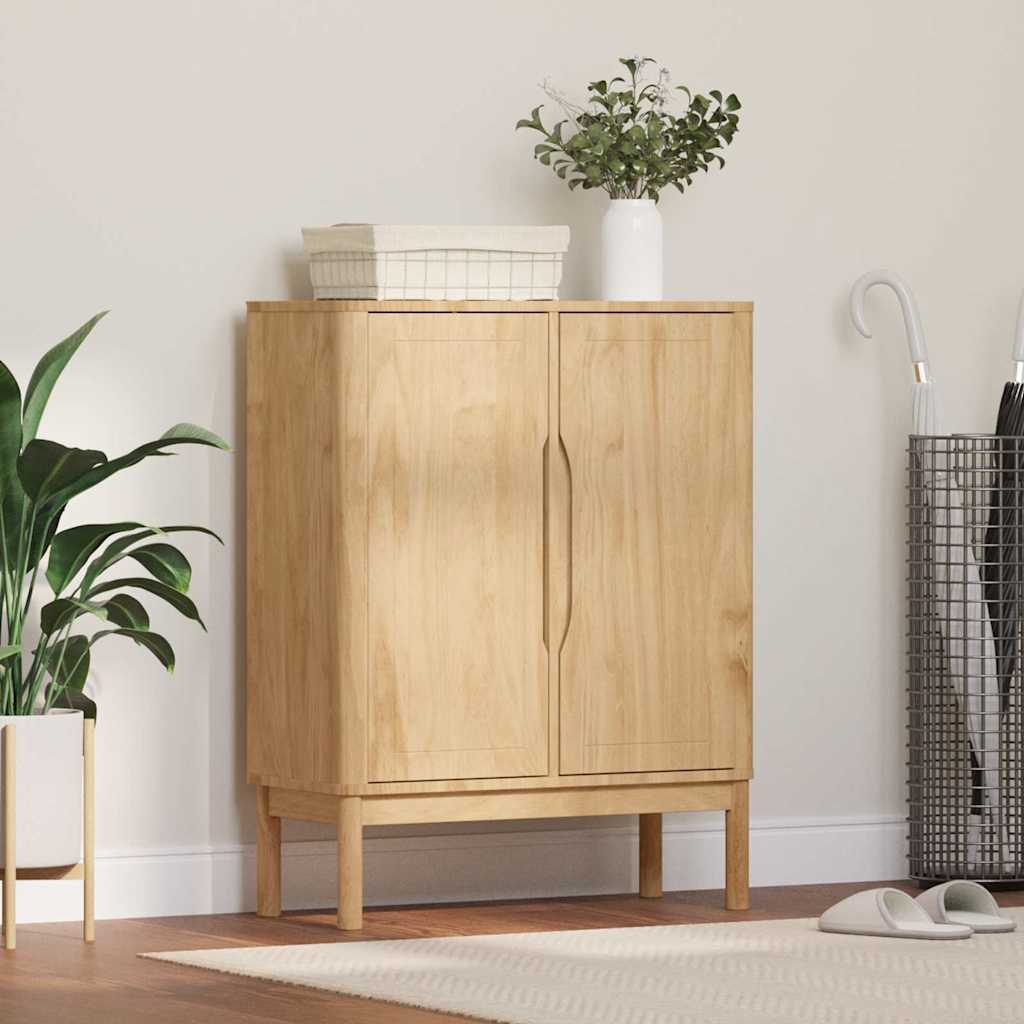 Sideboard FLORO Wachsbraun 70 x 30 x 70,5 cm Massivholz Kiefer