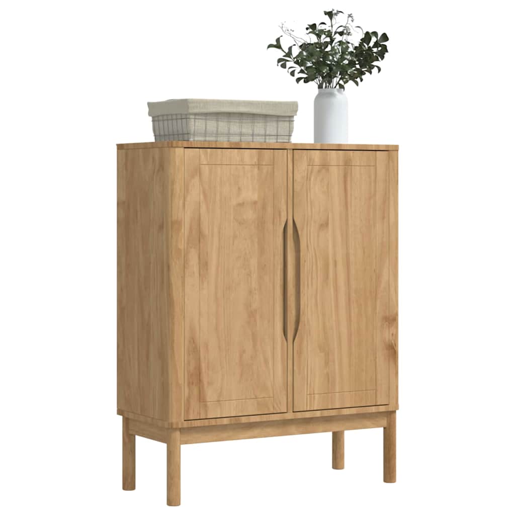 Sideboard FLORO Wachsbraun 70 x 30 x 70,5 cm Massivholz Kiefer