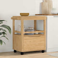 Küchentrolley FLORO Wachsbraun 72,5 x 45 x 80 cm