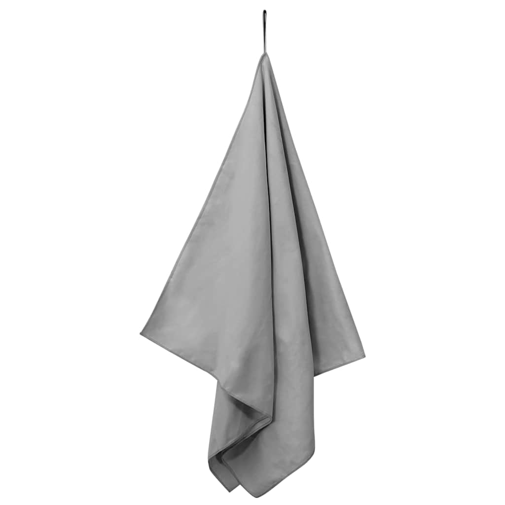 Sporthandtücher 2 pcs Dunkelgrau 140 x 70 cm