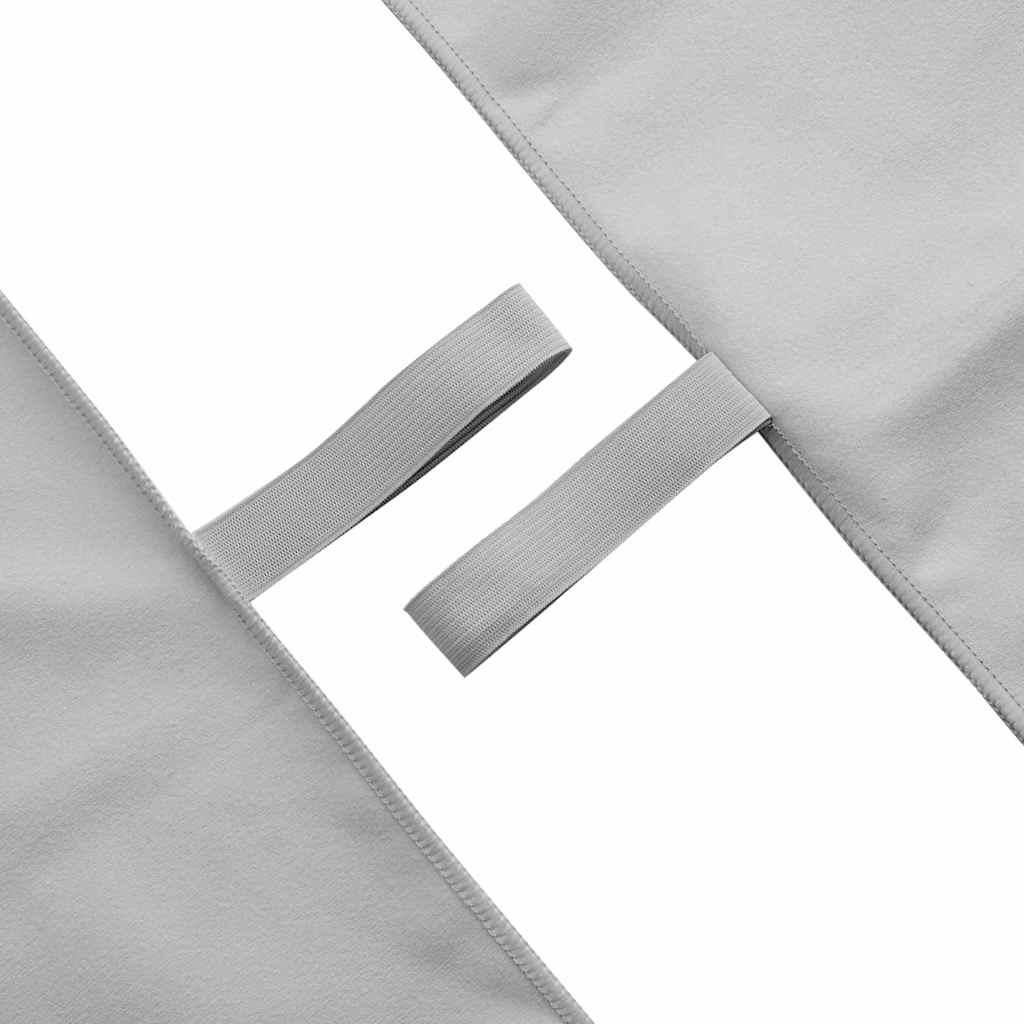 Sporthandtücher 2 pcs Grau 180 x 90 cm Polyester und Polyamid