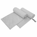 Sporthandtücher 2 pcs Grau 200 x 100 cm Polyester und Polyamid