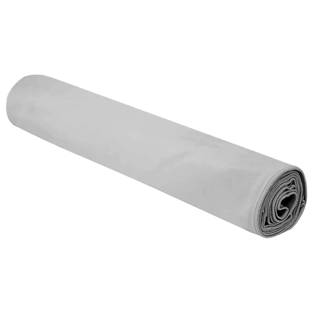 Sporthandtücher 2 pcs Grau 200 x 100 cm Polyester und Polyamid