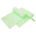 Sporthandtücher 2 pcs Grün 200 x 100 cm Polyester und Polyamid