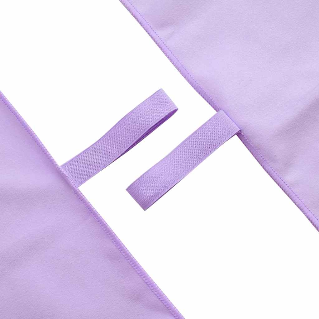 Sporthandtücher 2 pcs Lila 180 x 90 cm Polyester und Polyamid