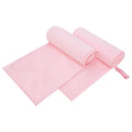 Sporthandtücher 2 pcs Rosa 200 x 100 cm Polyester und Polyamid