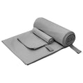 Sporthandtuch Set 2 pcs Dunkelgrau Stoff
