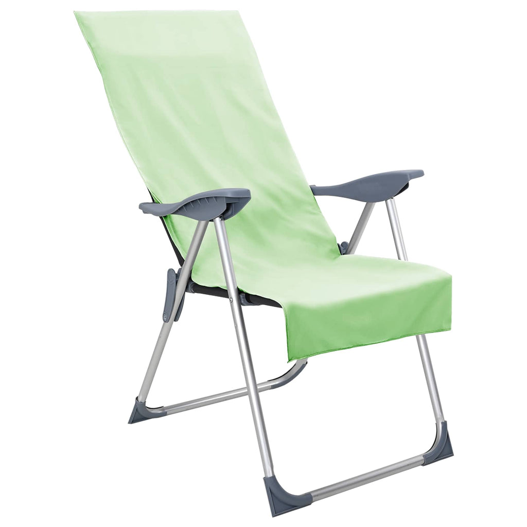 Außenstuhl Handtücher 2 pcs Grün 130 x 60 cm