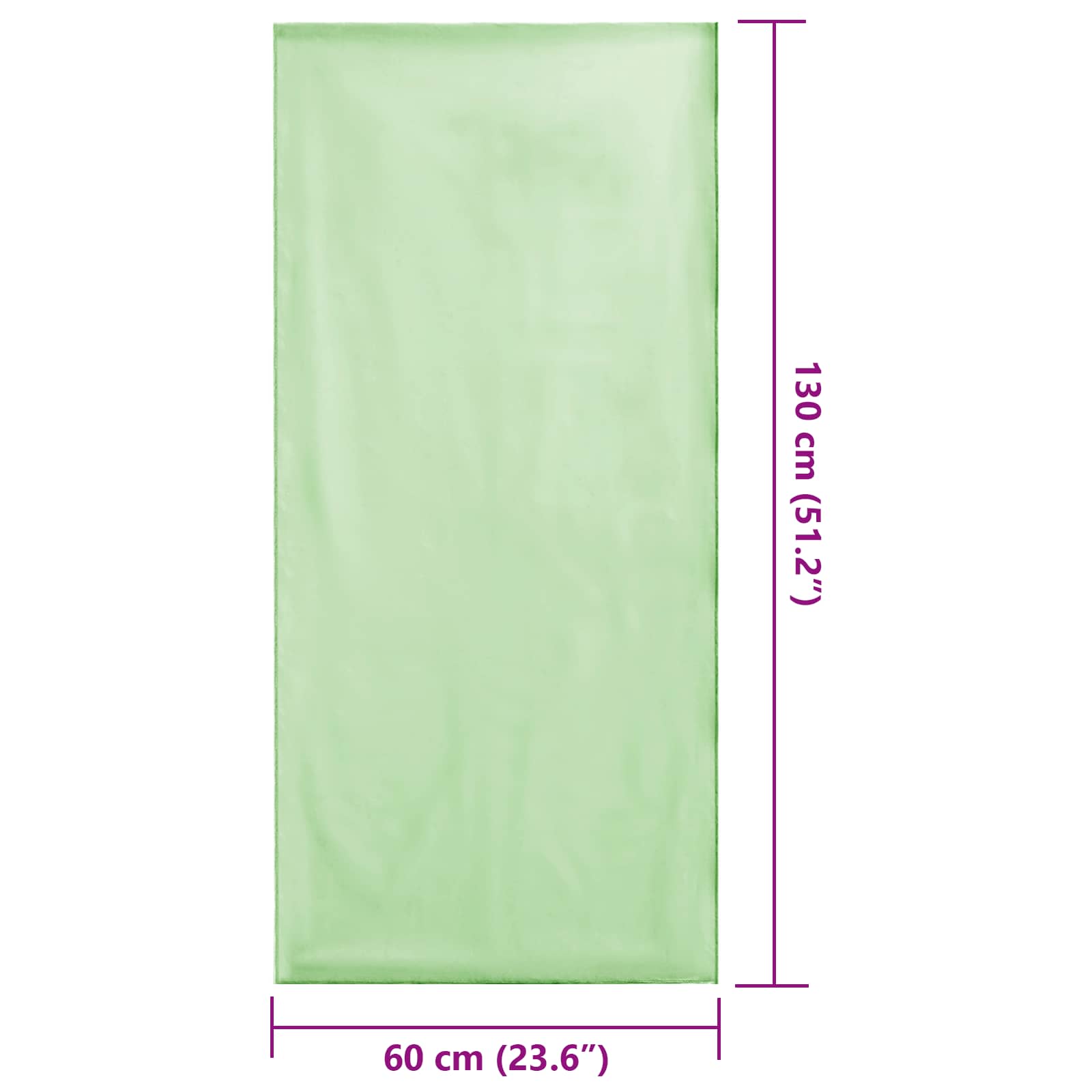 Außenstuhl Handtücher 2 pcs Grün 130 x 60 cm