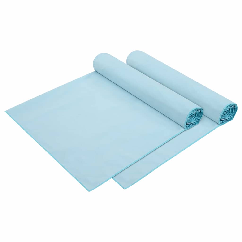 Sonnenliege-Tücher 2 pcs Blau 210 x 75 cm