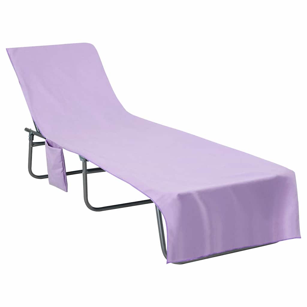 Sonnenliege-Tücher 2 pcs Lila 210 x 75 cm