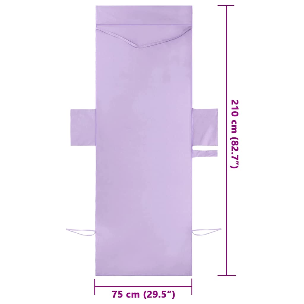 Sonnenliege-Tücher 2 pcs Lila 210 x 75 cm