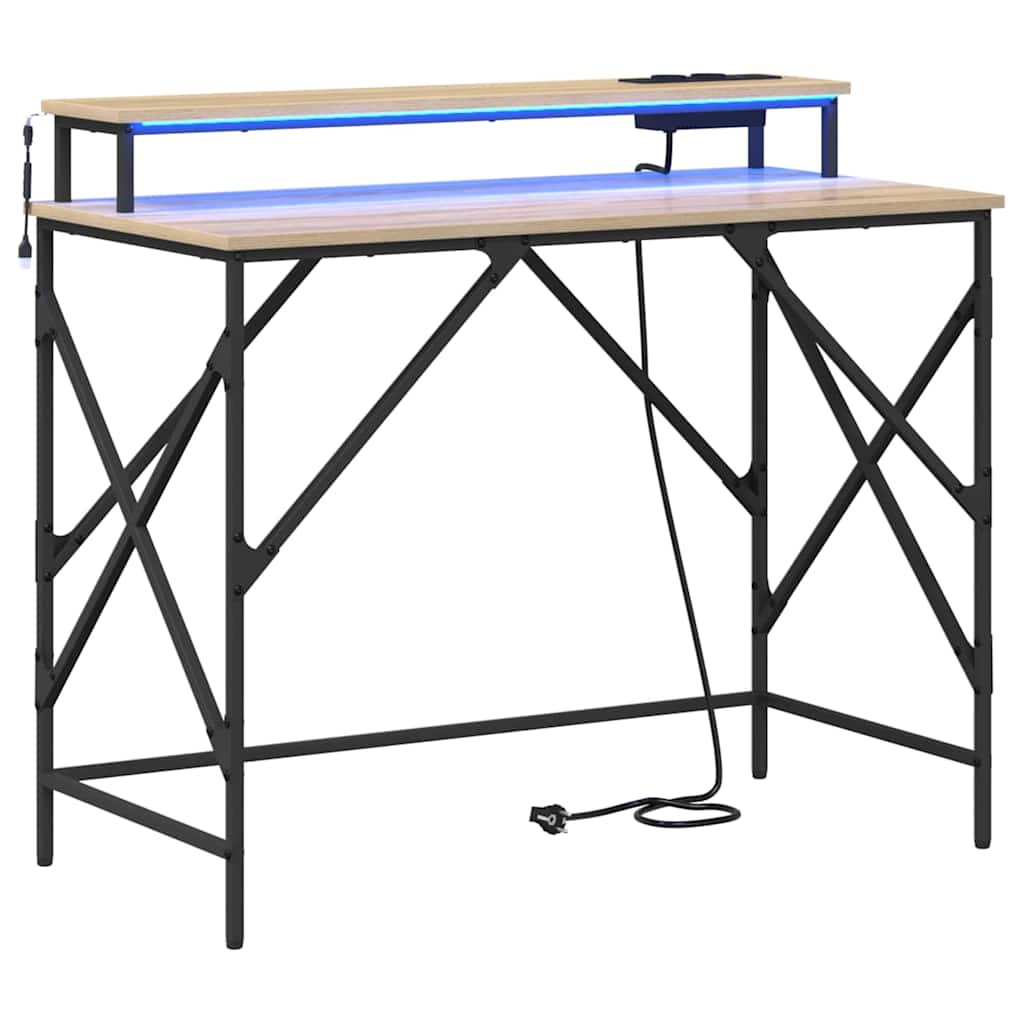 Schreibtisch Sonoma-Eiche 100 x 50 x 86,5 cm Holzwerkstoff