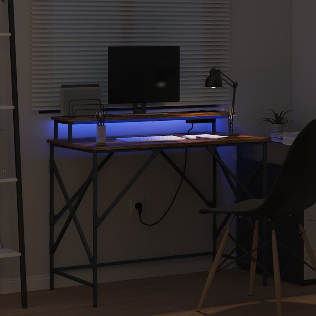Schreibtisch Geräucherte Eiche 100 x 50 x 86,5 cm Holzwerkstoff