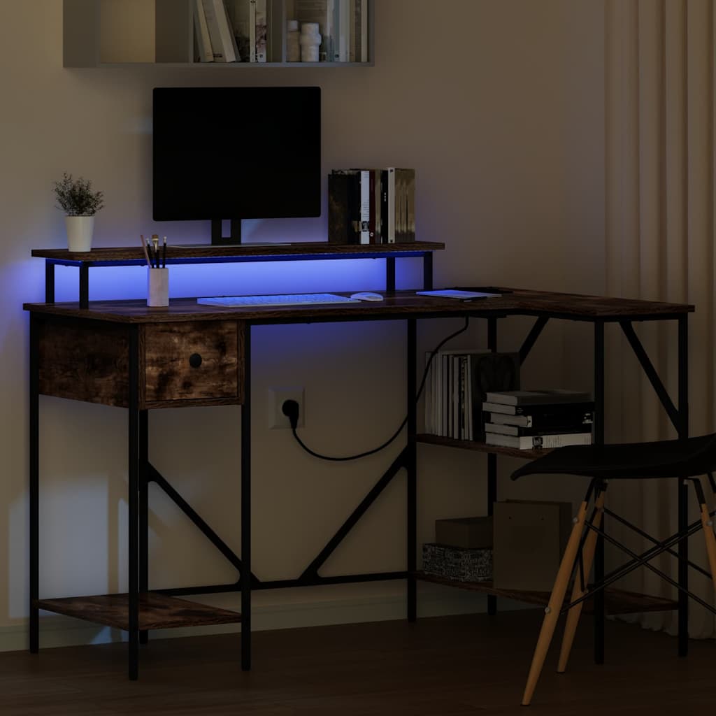 Schreibtisch Geräucherte Eiche 120 x 79 x 86,5 cm Holzwerkstoff