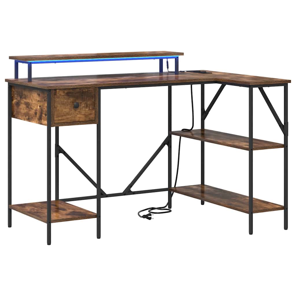 Schreibtisch Geräucherte Eiche 120 x 79 x 86,5 cm Holzwerkstoff