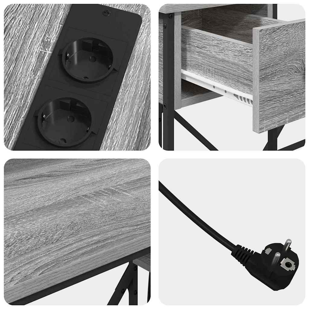 Schreibtisch Graues Sonoma 120 x 79 x 86,5 cm Holzwerkstoff