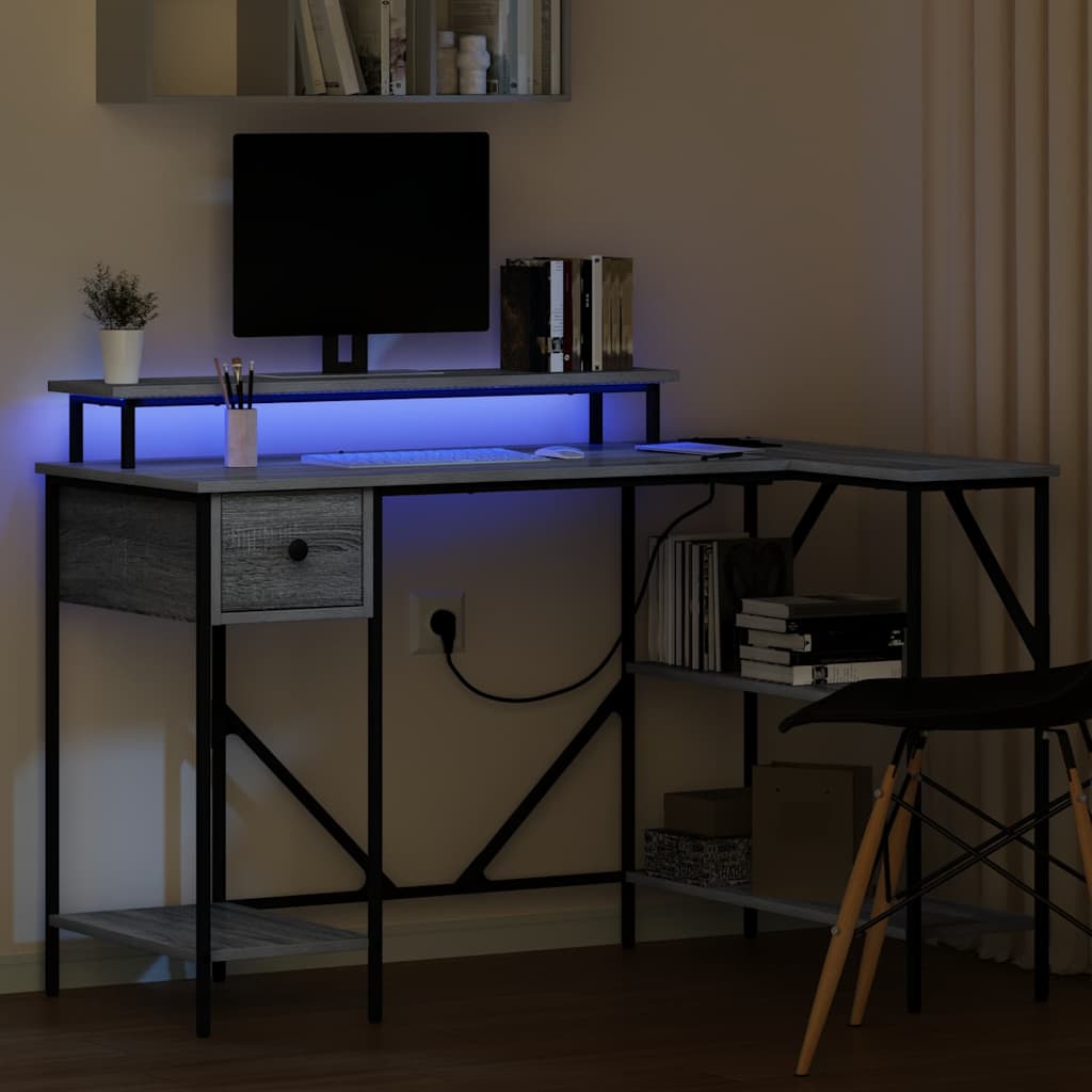 Schreibtisch Graues Sonoma 120 x 79 x 86,5 cm Holzwerkstoff