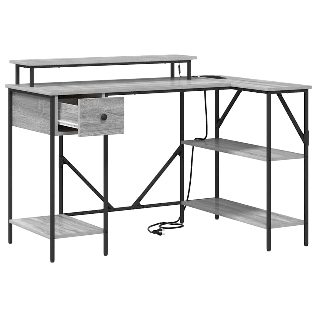 Schreibtisch Graues Sonoma 120 x 79 x 86,5 cm Holzwerkstoff