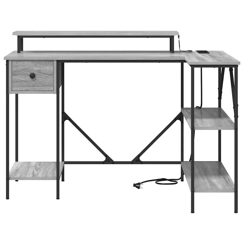 Schreibtisch Graues Sonoma 120 x 79 x 86,5 cm Holzwerkstoff