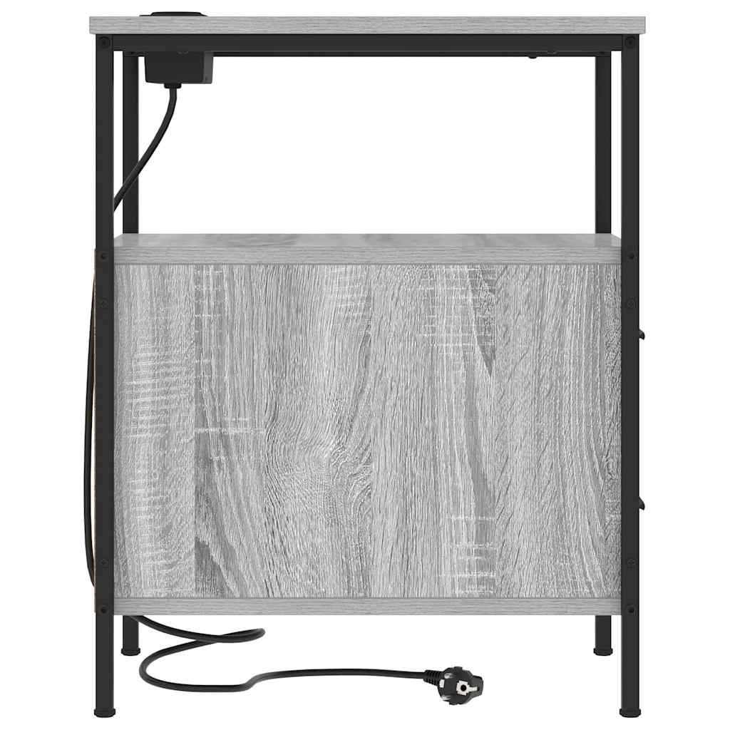 Nachttisch Graues Sonoma 30 x 48 x 61 cm Holzwerkstoff