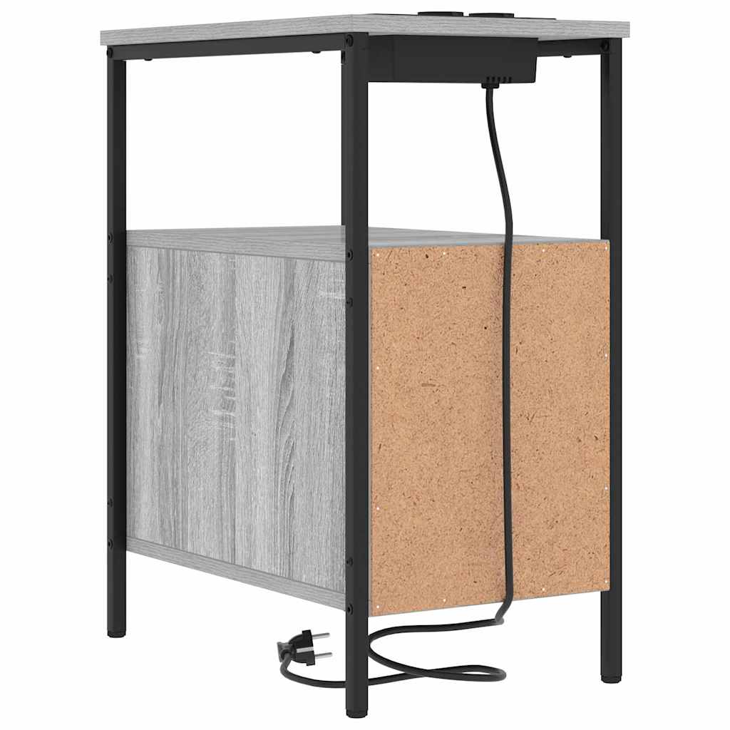 Nachttisch 2 pcs Graues Sonoma 30 x 48 x 61 cm Holzwerkstoff