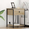 Nachttisch 2 pcs Sonoma-Eiche 42 x 41 x 56 cm Holzwerkstoff