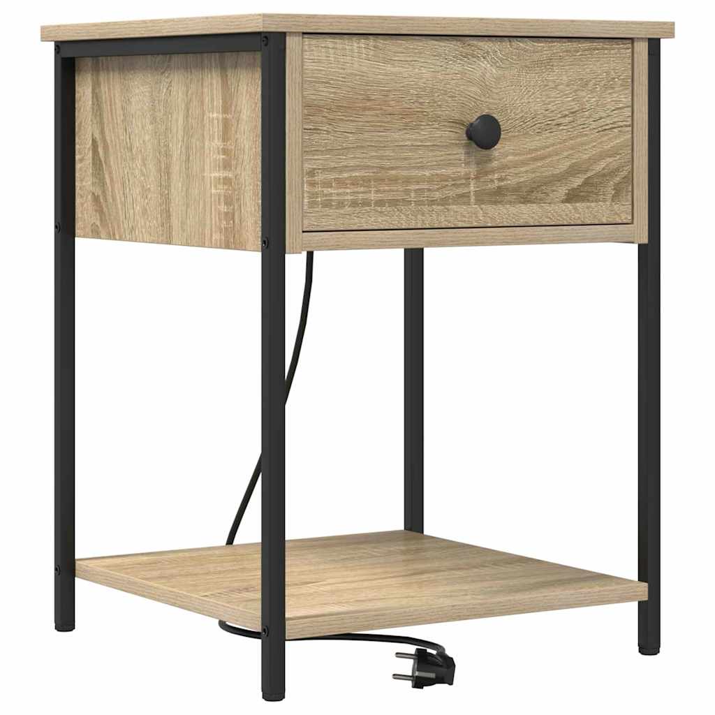 Nachttisch 2 pcs Sonoma-Eiche 42 x 41 x 56 cm Holzwerkstoff