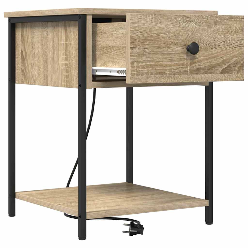 Nachttisch 2 pcs Sonoma-Eiche 42 x 41 x 56 cm Holzwerkstoff