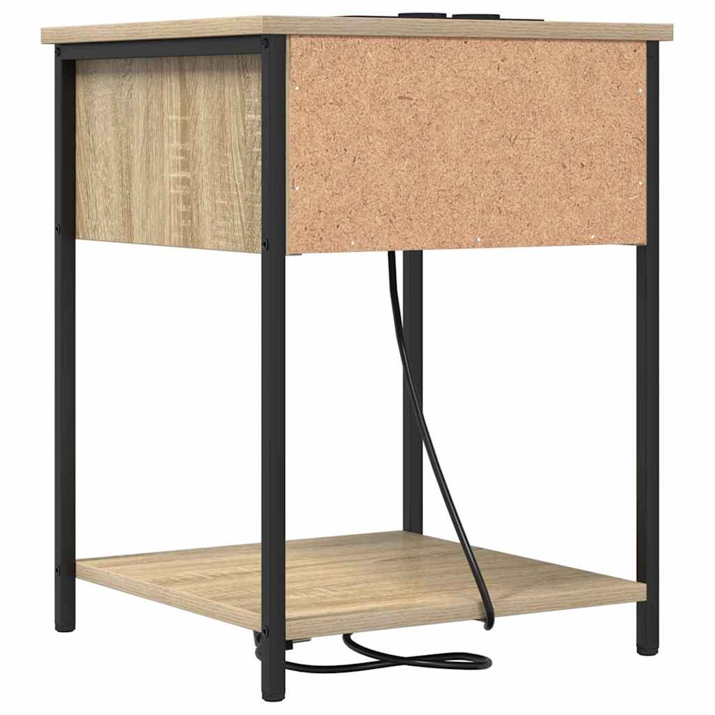Nachttisch 2 pcs Sonoma-Eiche 42 x 41 x 56 cm Holzwerkstoff