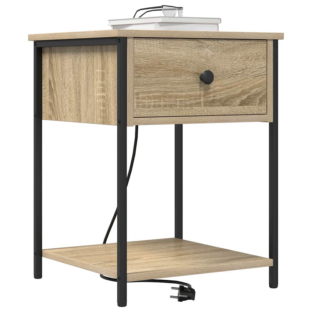 Nachttisch 2 pcs Sonoma-Eiche 42 x 41 x 56 cm Holzwerkstoff