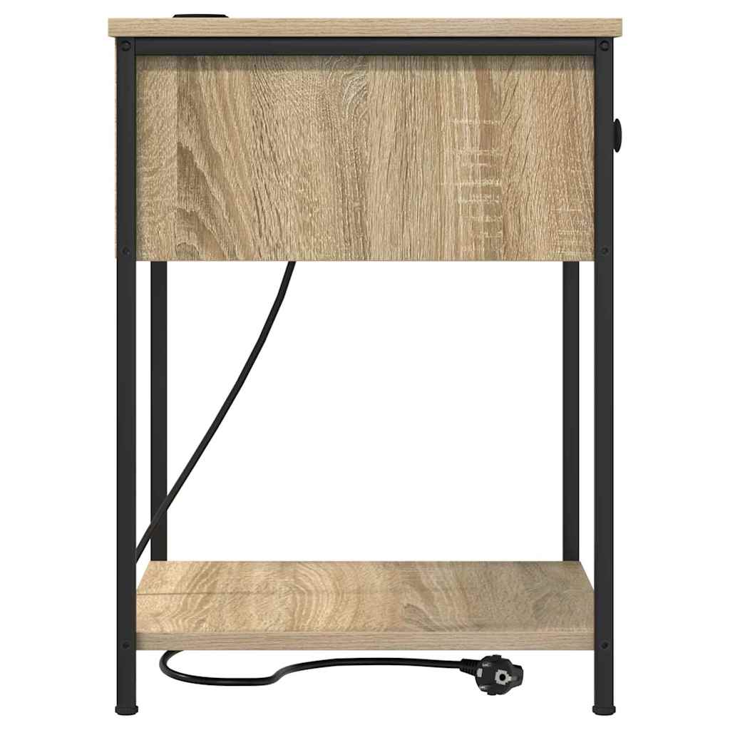 Nachttisch 2 pcs Sonoma-Eiche 42 x 41 x 56 cm Holzwerkstoff