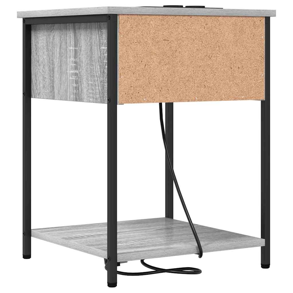 Nachttisch Graues Sonoma 42 x 41 x 56 cm Holzwerkstoff