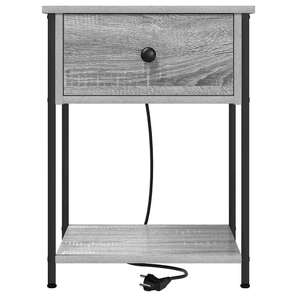 Nachttisch Graues Sonoma 42 x 41 x 56 cm Holzwerkstoff