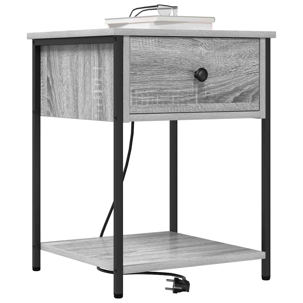 Nachttisch Graues Sonoma 42 x 41 x 56 cm Holzwerkstoff