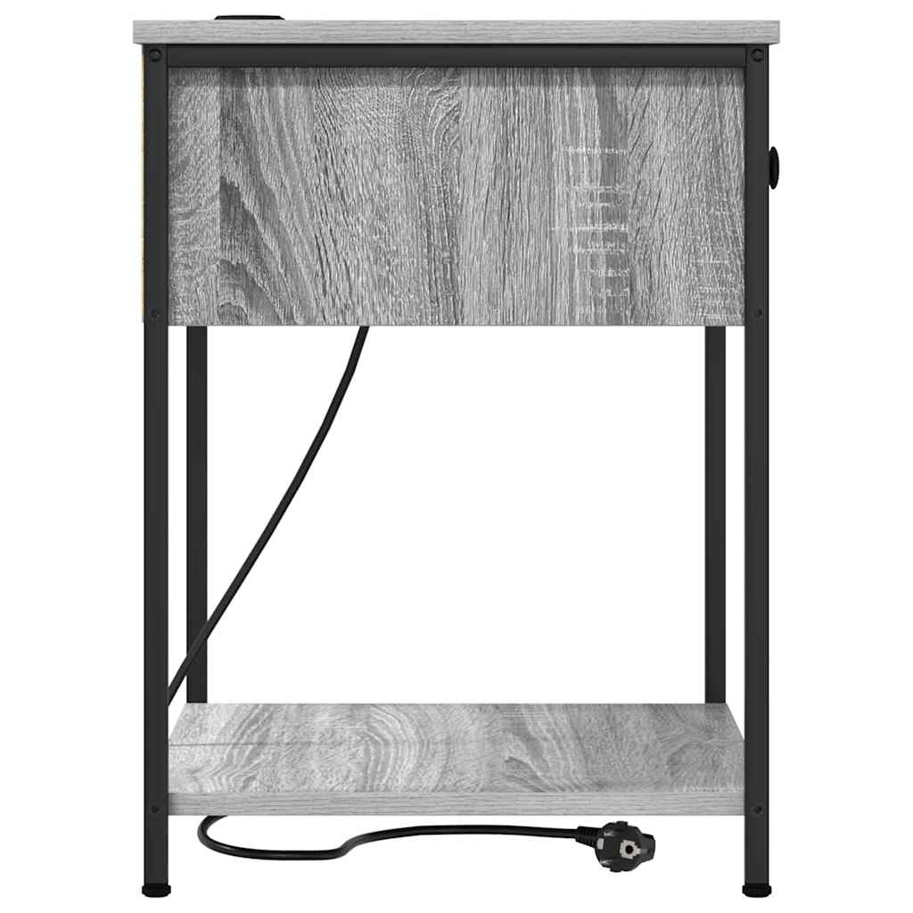 Nachttisch Graues Sonoma 42 x 41 x 56 cm Holzwerkstoff