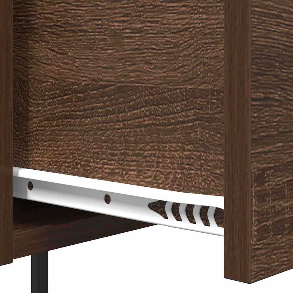 Nachttisch 2 pcs Braun Eichen-Optik 42 x 41 x 56 cm