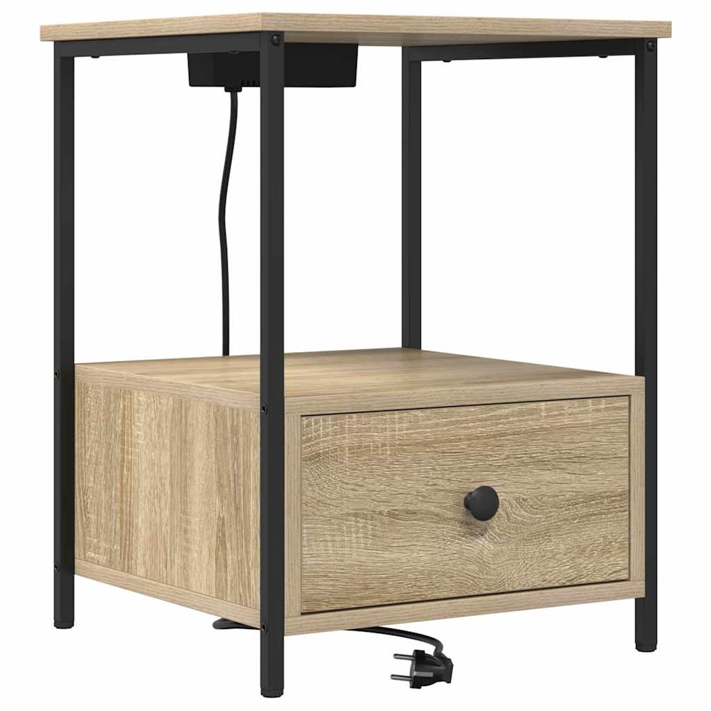 Nachttisch 2 pcs Sonoma-Eiche 42 x 41 x 56 cm Holzwerkstoff