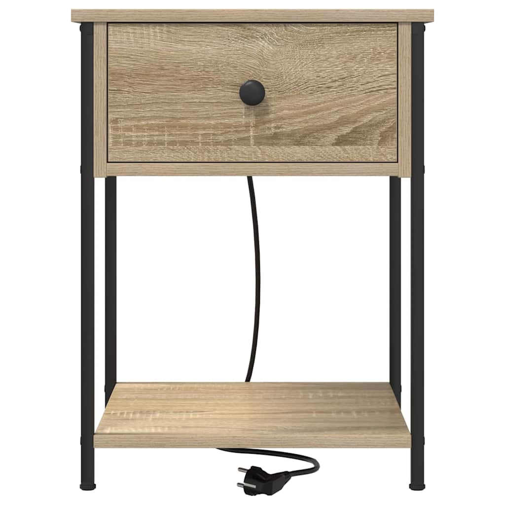 Nachttisch 2 pcs Sonoma-Eiche 42 x 41 x 56 cm Holzwerkstoff