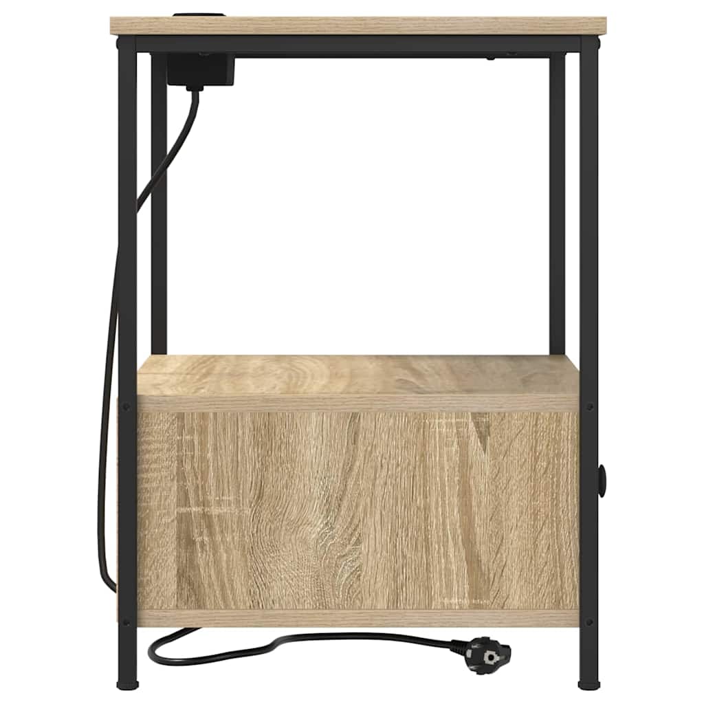 Nachttisch 2 pcs Sonoma-Eiche 42 x 41 x 56 cm Holzwerkstoff