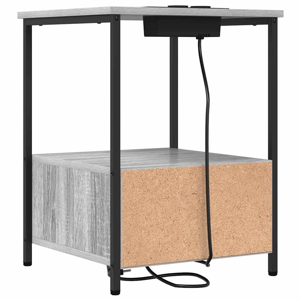 Nachttisch Graues Sonoma 42 x 41 x 56 cm Holzwerkstoff