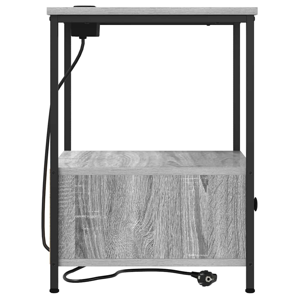 Nachttisch Graues Sonoma 42 x 41 x 56 cm Holzwerkstoff