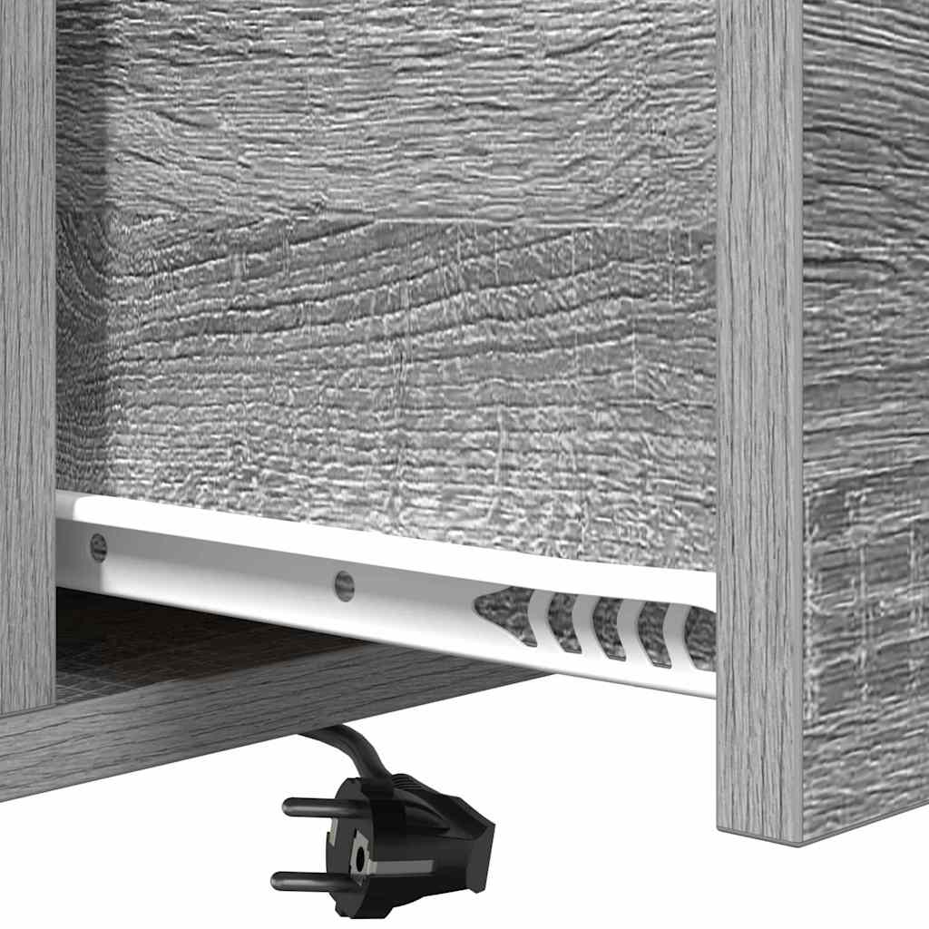 Nachttisch 2 pcs Graues Sonoma 42 x 41 x 56 cm Holzwerkstoff