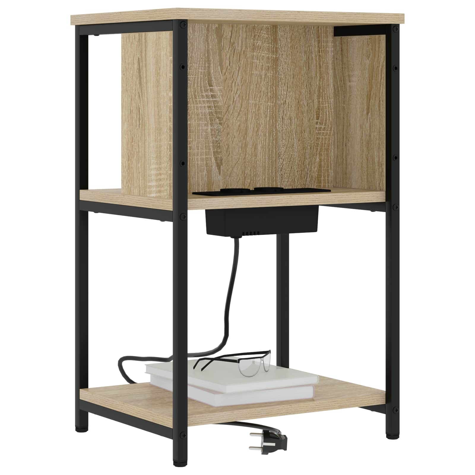 Nachttisch 2 pcs Sonoma-Eiche 38 x 31 x 61 cm Holzwerkstoff
