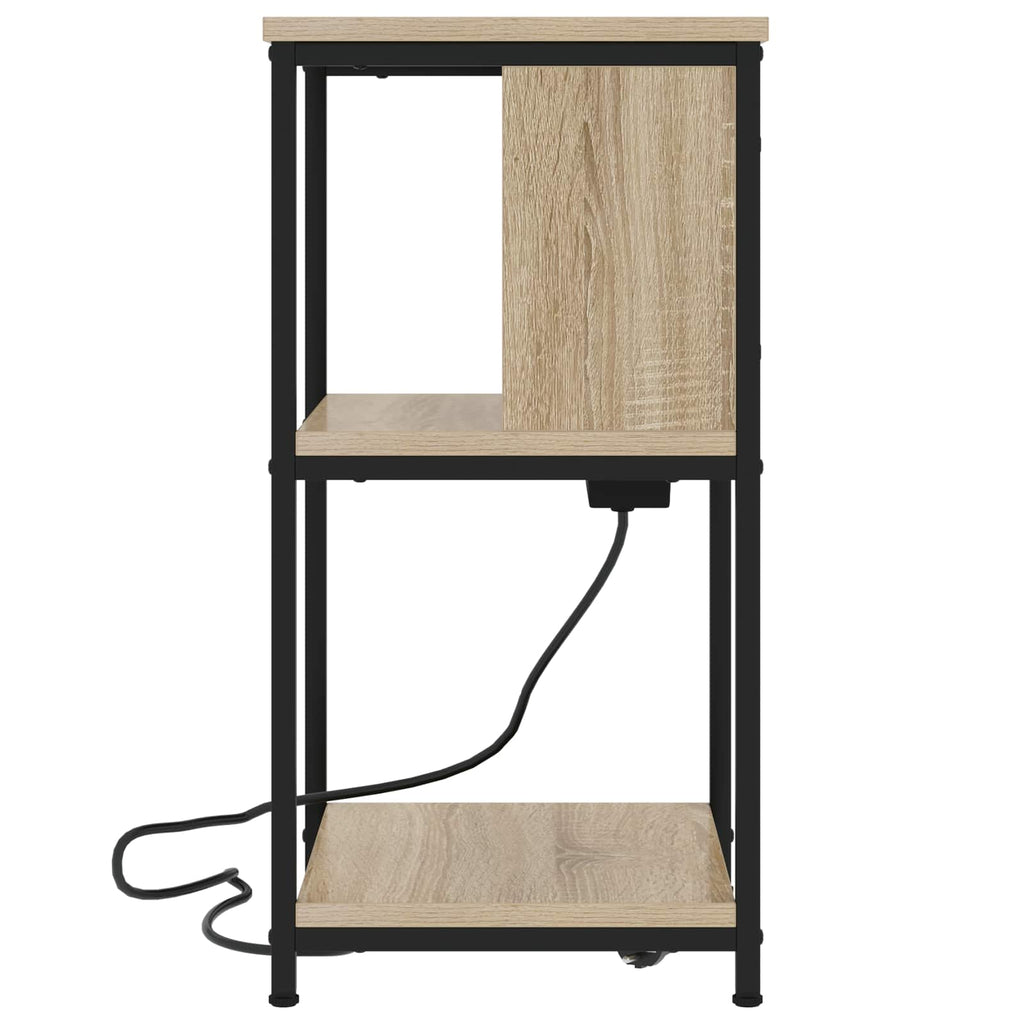 Nachttisch 2 pcs Sonoma-Eiche 38 x 31 x 61 cm Holzwerkstoff