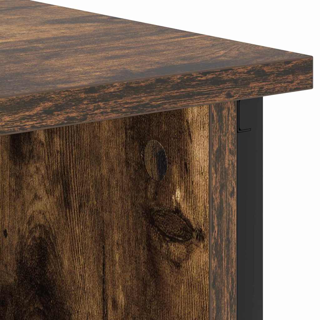 Nachttisch 2 pcs Geräucherte Eiche 38 x 31 x 61 cm