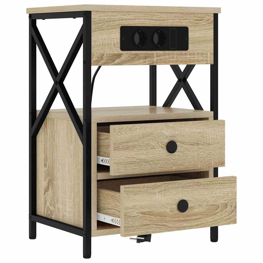 Nachttisch Sonoma-Eiche 40 x 31 x 60 cm Holzwerkstoff