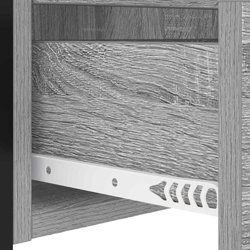 Nachttisch 2 pcs Graues Sonoma 40 x 31 x 60 cm Holzwerkstoff